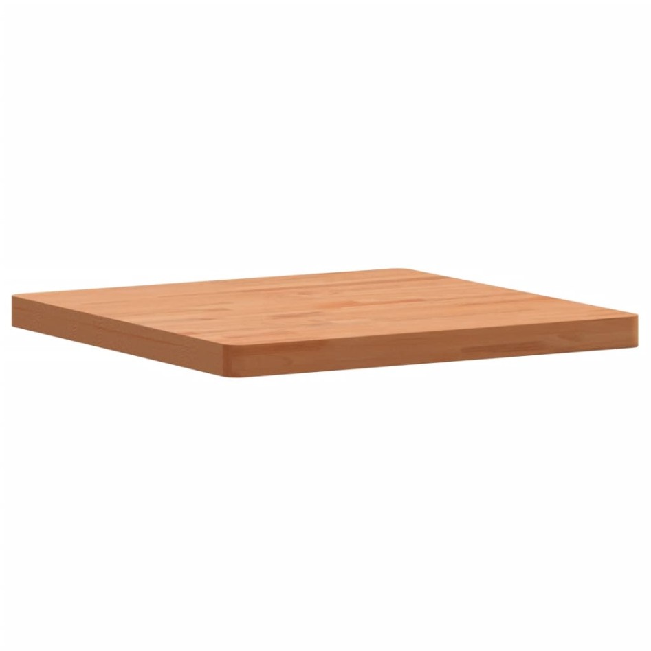 Tablero de mesa cuadrado de madera maciza de haya 60x60x4