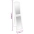 Espejo de pie blanco 45x180
