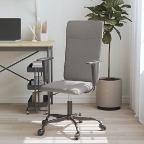 Silla de oficina altura ajustable tela gris