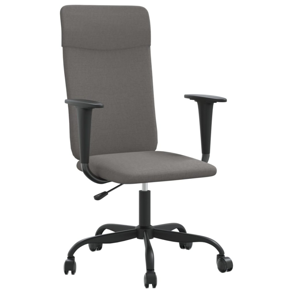Silla de oficina altura ajustable tela gris