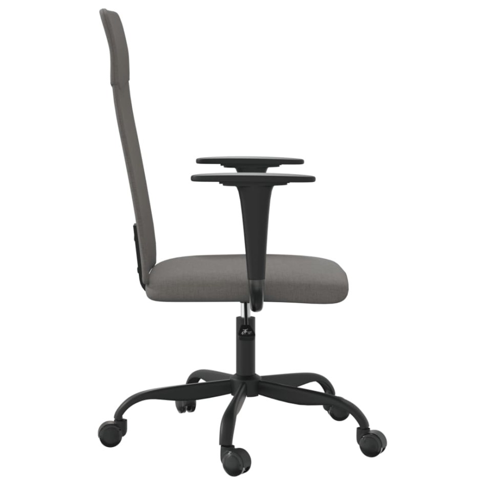 Silla de oficina altura ajustable tela gris