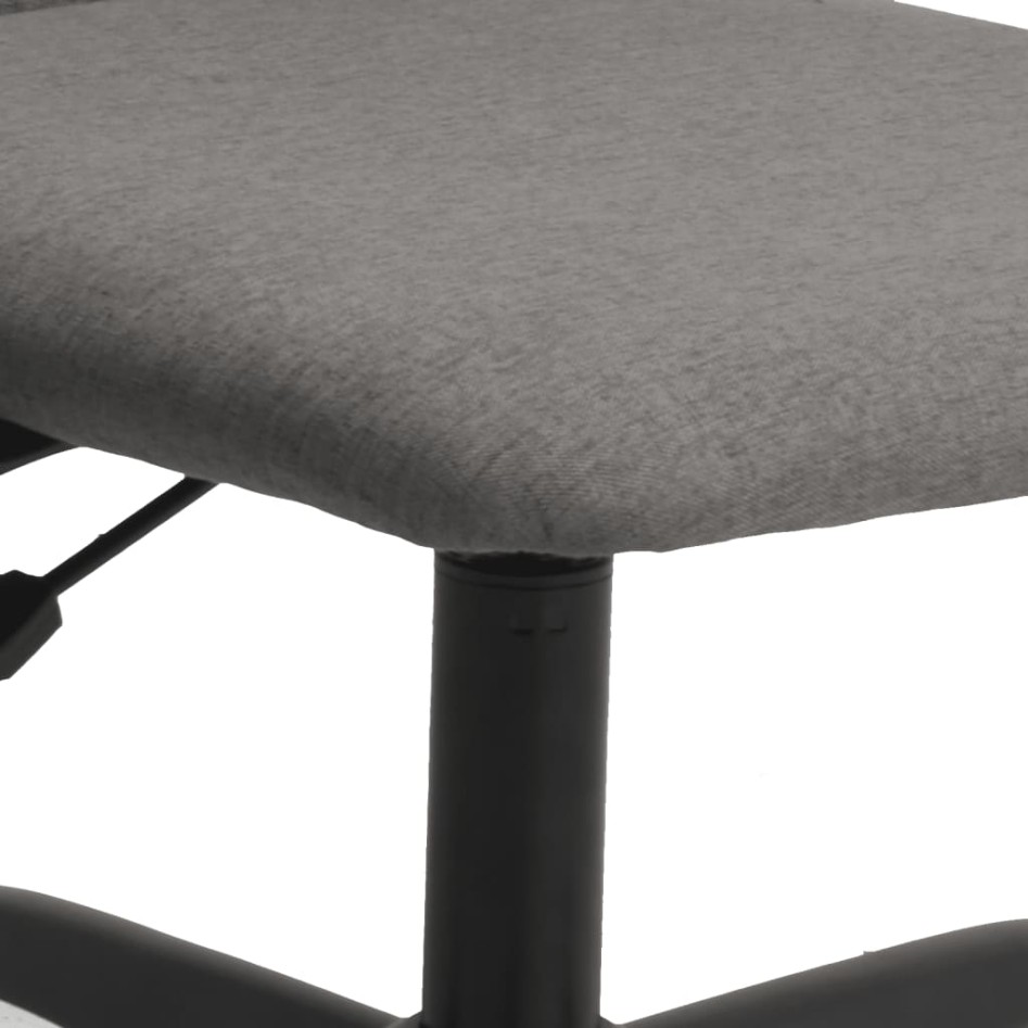 Silla de oficina altura ajustable tela gris