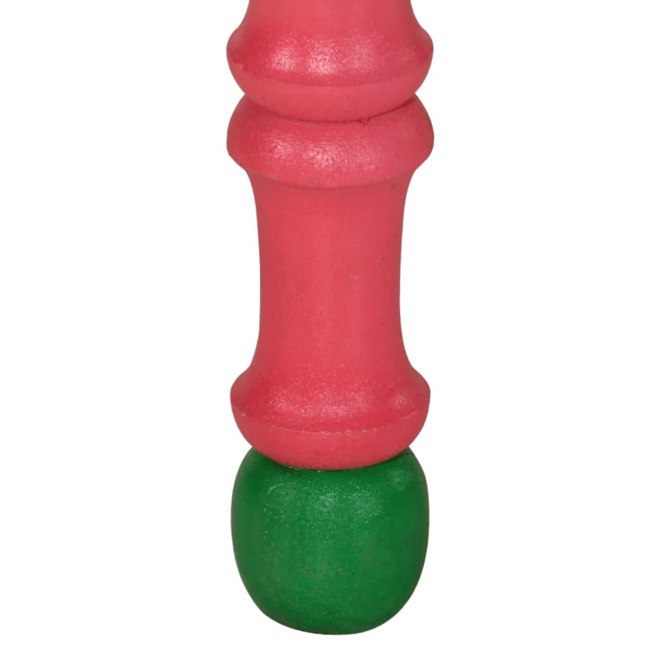 Mesa de centro madera maciza de mango rosa pintada a