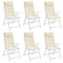 Cojines de silla respaldo alto 6 uds tela Oxford color