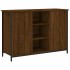 Aparador de madera de ingeniería marrón roble 100x35x70