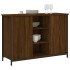 Aparador de madera de ingeniería marrón roble 100x35x70