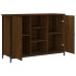 Aparador de madera de ingeniería marrón roble 100x35x70