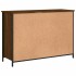 Aparador de madera de ingeniería marrón roble 100x35x70