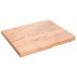 Estante de pared madera de roble tratada marrón claro