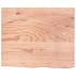 Estante de pared madera de roble tratada marrón claro