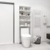 Armario de lavadora blanco 64x24x190