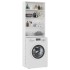 Armario de lavadora blanco 64x24x190