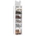 Muebles zapateros 2 uds contrachapada blanco 27,5x27x102