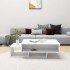 Mesa de centro madera contrachapada blanco 105x55x32