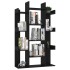 Librería de madera contrachapada negro 86x25,5x140