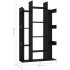 Librería de madera contrachapada negro 86x25,5x140