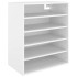Mueble zapatero de madera contrachapada blanco 60x35x70