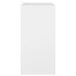 Mueble zapatero de madera contrachapada blanco 60x35x70