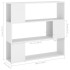Estantería de libros/divisor de espacios blanco 100x24x94