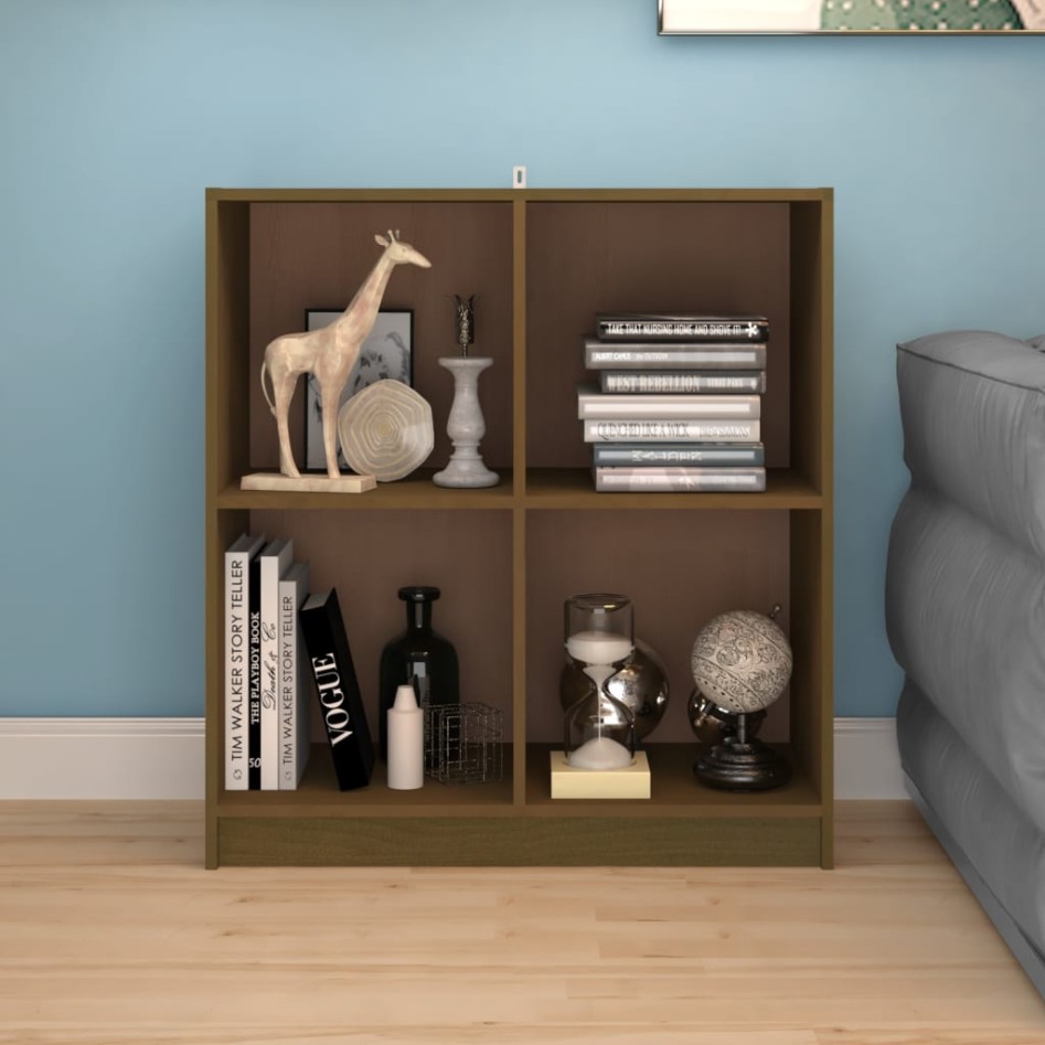 Aparador madera maciza de pino marrón miel 70x33x76