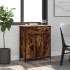 Aparador de madera de ingeniería roble ahumado 70x30x80