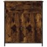 Aparador de madera de ingeniería roble ahumado 70x30x80