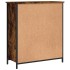 Aparador de madera de ingeniería roble ahumado 70x30x80