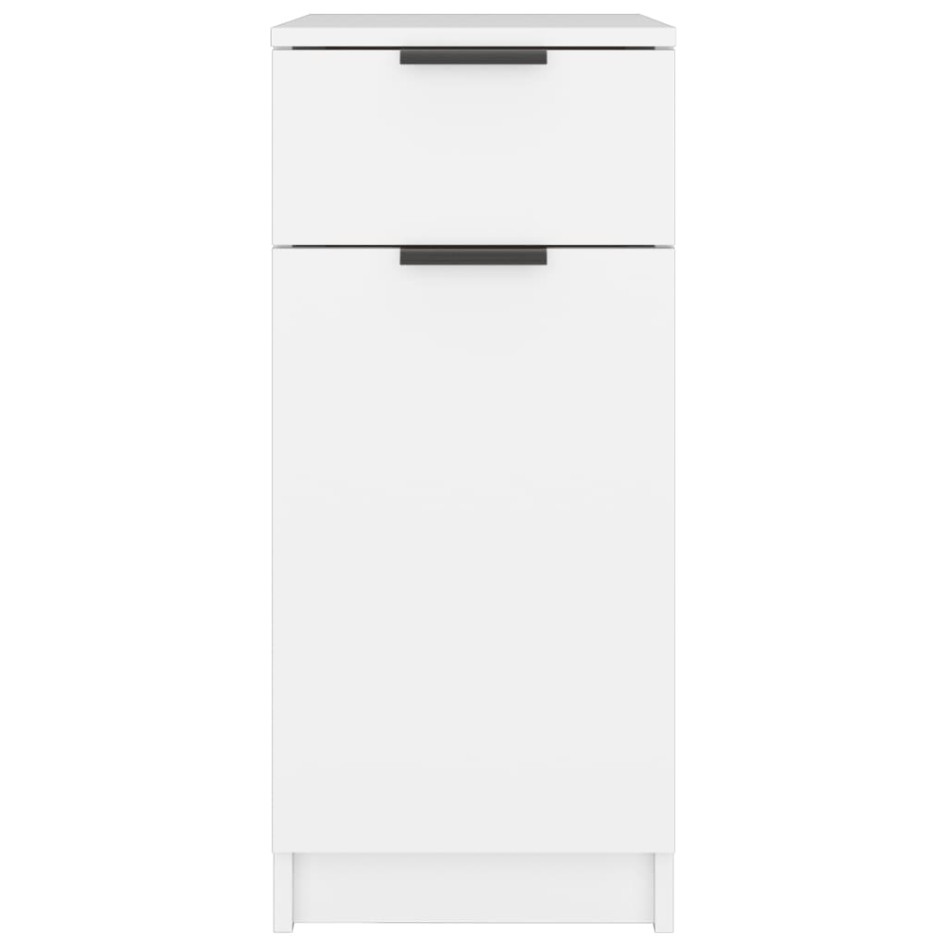 Armario de escritorio madera contrachapada blanco 33,5x50x75