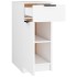 Armario de escritorio madera contrachapada blanco 33,5x50x75