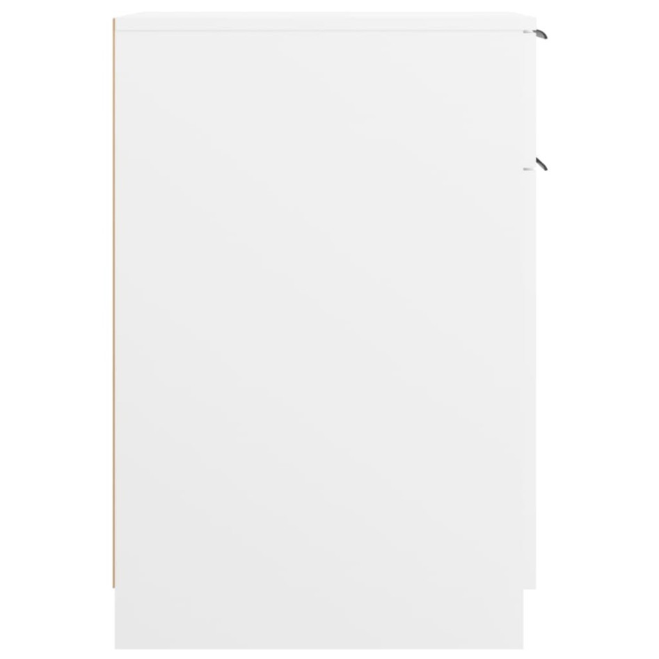 Armario de escritorio madera contrachapada blanco 33,5x50x75