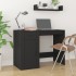 Escritorio de madera contrachapada negro 100x49x75