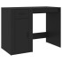 Escritorio de madera contrachapada negro 100x49x75