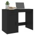 Escritorio de madera contrachapada negro 100x49x75