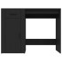 Escritorio de madera contrachapada negro 100x49x75