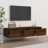Armario de pared madera de ingeniería roble marrón 102x30x20