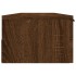 Armario de pared madera de ingeniería roble marrón 102x30x20