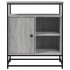 Aparador de madera de ingeniería gris Sonoma 90x34x80