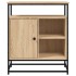 Aparador de madera de ingeniería roble Sonoma 69x35x80