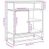 Aparador de madera de ingeniería roble Sonoma 69x35x80