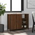 Aparador de madera de ingeniería marrón roble 100x33x75