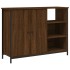Aparador de madera de ingeniería marrón roble 100x33x75