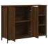 Aparador de madera de ingeniería marrón roble 100x33x75
