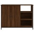 Aparador de madera de ingeniería marrón roble 100x33x75