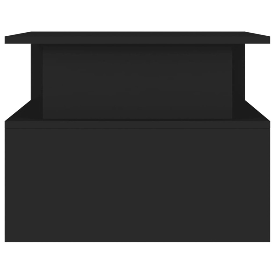 Mesa de centro madera de ingeniería negro 90x55x42,5