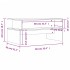 Mesa de centro madera de ingeniería negro 90x55x42,5