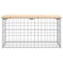 Banco de jardín diseño gaviones madera maciza pino 83x44x42