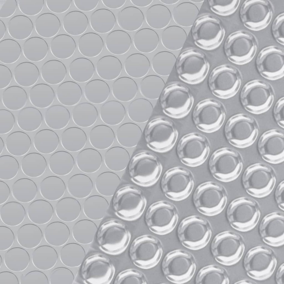 Cubierta de piscina PE plateado 600x300