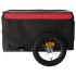 Remolque para bicicleta hierro negro y rojo 30