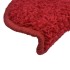 Alfombras de peldaños de escalera 15 uds rojo 65x21x4