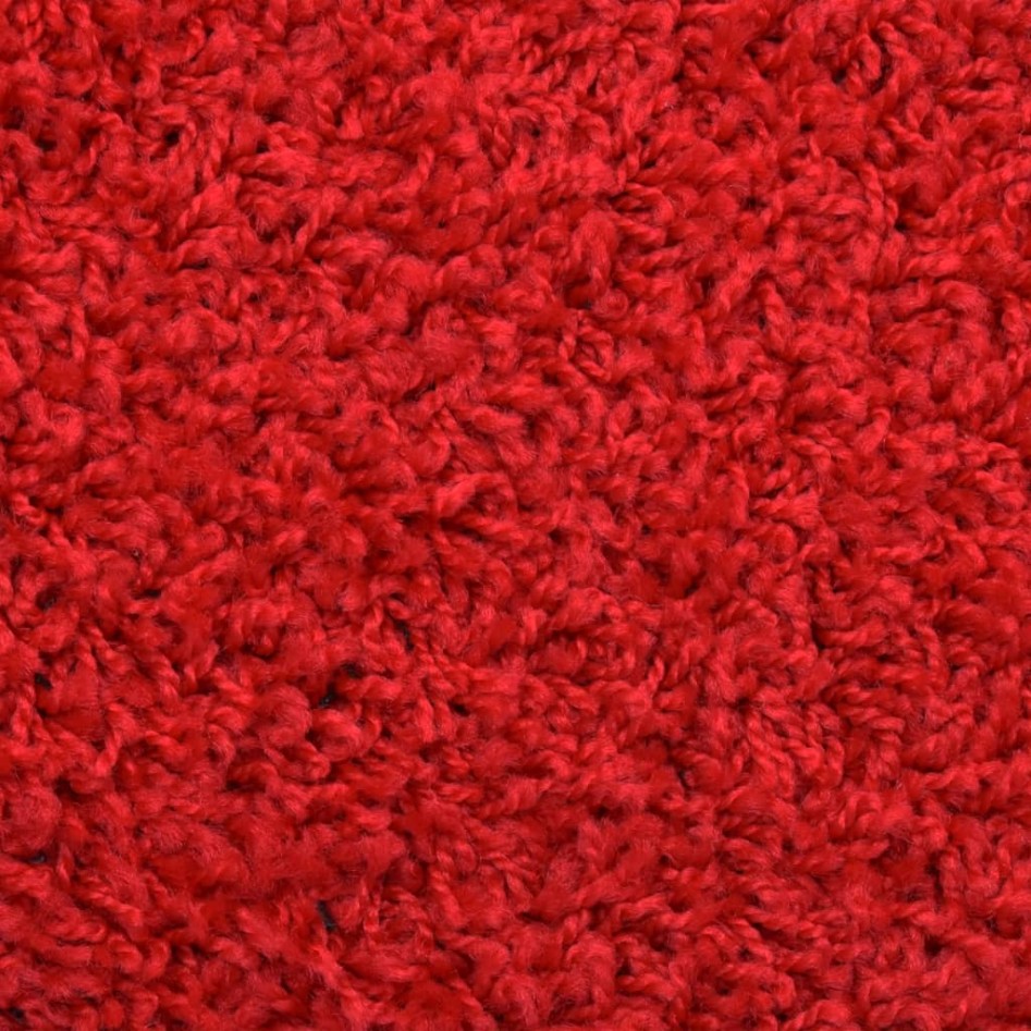Alfombras de peldaños de escalera 15 uds rojo 65x21x4